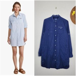 Vineyard Vines Size 2 Harbor Navy Button Down Cover Up Dress